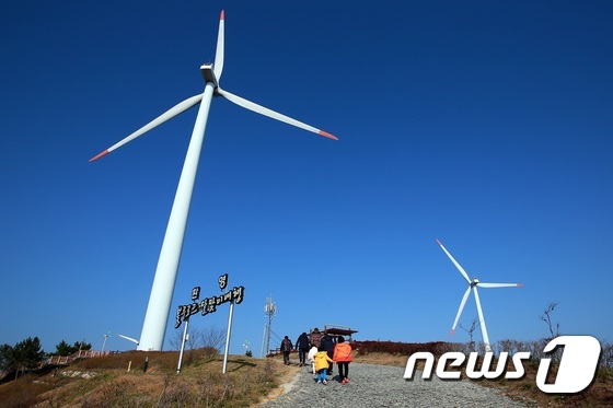 풍력발진단지./뉴스1DB&copy; News1