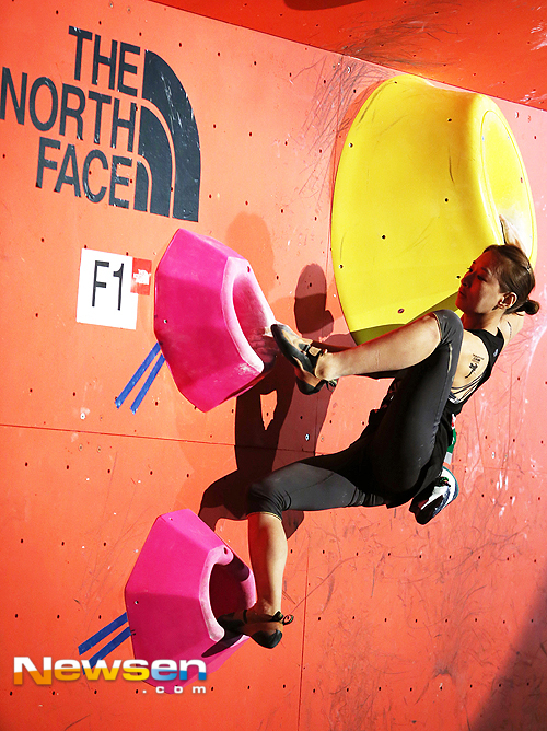 [포토엔]'노스페이스 전국 스포츠클라이밍대회 신운선 우승'