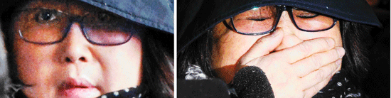 지난해 10월 31일 최순실씨가 피의자 신분으로 조사를 받기 위해 서울중앙지검에 출석한 모습. 김상선·김경록 기자
