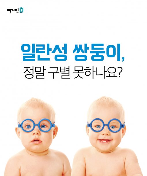 [Magazine D/카드뉴스]일란성 쌍둥이, 정말 구별 못 하나요?