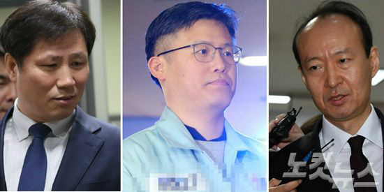 왼쪽부터 안봉근·정호성·이재만 전 청와대 비서관. (사진=자료사진)