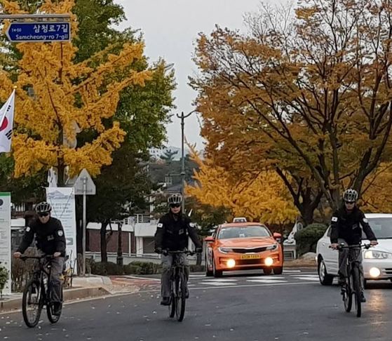 경비 자전거