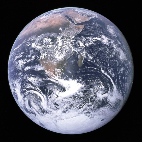 아폴로 17호가 1972년 12월 7일 찍은 지구의 모습