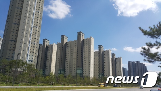 경기도 화성 동탄2신도시의 한 아파트 단지의 모습. © News1
