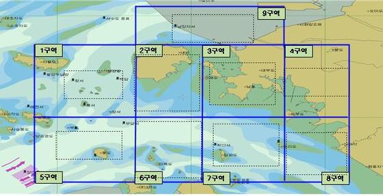 영흥도 수색지도. [사진 인천해경]
