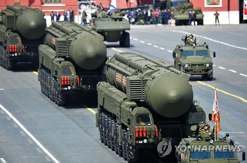 러시아의 최신형 ICBM '야르스'[EPA=연합뉴스]