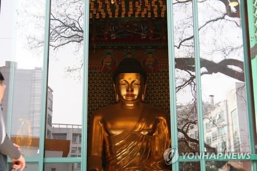 조계사 불상 [연합뉴스 자료사진]