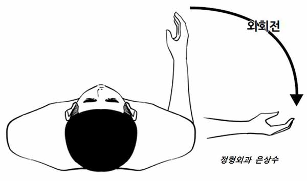 <사진3> 바깥으로 돌리기 자세 / 사진-은상수 전문의 제공