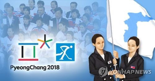 남북 '여자 아이스하키 단일팀' 추진(PG) [제작 이태호] 사진합성, 일러스트
