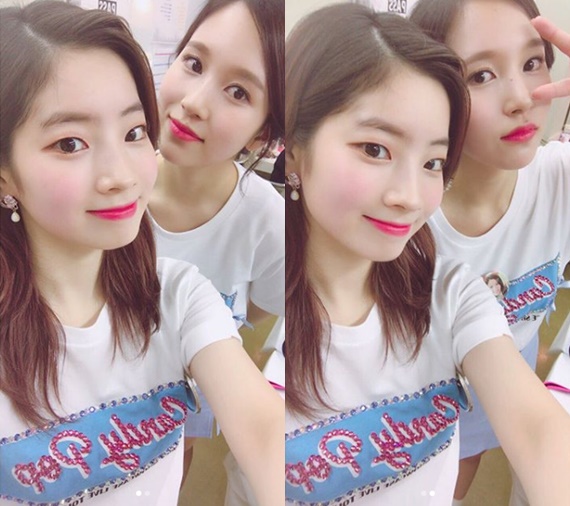 트와이스 다현·미나/사진=트와이스 공식 SNS