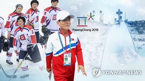 北선발대 南으로…숙소·경기장 등 점검 (CG) [연합뉴스TV 제공]