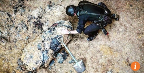 홍콩 도심인 완차이 지역에서 발견된 대형 폭탄 홍콩 사우스차이나모닝포스트(SCMP) 캡처