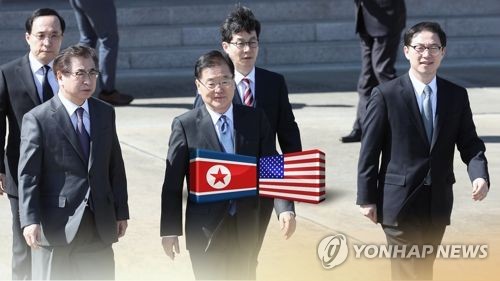 정의용·서훈, 내일 방미…트럼프에 김정은 메시지 전달 (CG) [연합뉴스TV 제공]