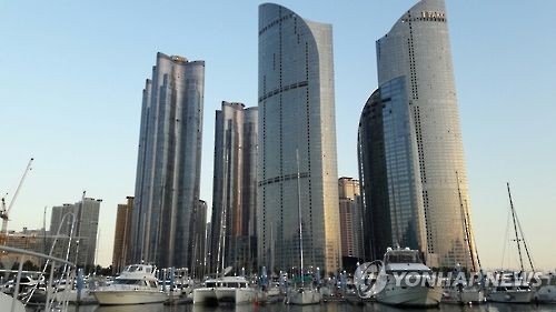 해운대 마린시티 초고층 아파트 [연합뉴스 자료사진]