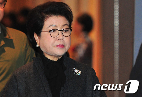 이명박 전 대통령 부인 김윤옥 여사. 2016.1.22/뉴스1 © News1 최창호 기자