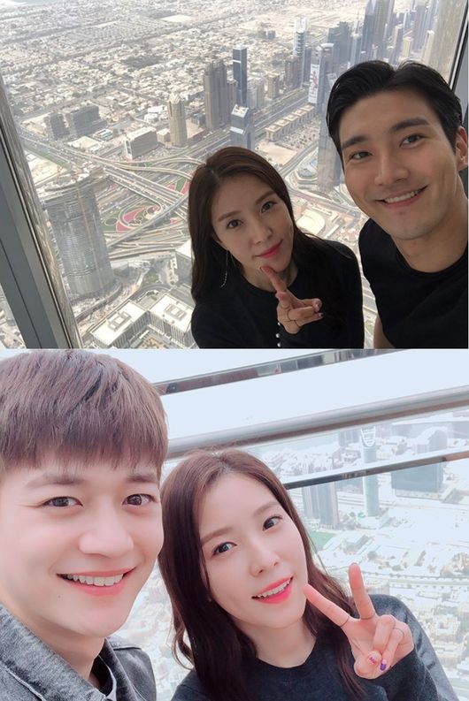 Singer BOA shows Super Junior Choi Siwon and SHINee Minho and Celebratory photo in DubaiThe BOA posted a photo with Choi Siwon and (Choi) Minho on his instagram on the afternoon of the 7th. The BOA in the photo posted a picture of Celebratory photo in Dubai with a bright smile with Choi Siwon and Minho respectively.SM artists such as BOA, TVXQ, Super Junior, Girls Generation, SHINee, Exo, Red Velvet and NCT arrived at Dubai International Airport on the afternoon of the 5th.The next day, 6 p.m. (local time), they performed SMTOWN LIVE WORLD TOUR VI in DUBAI at the Dubai Ortism Rocks Arena. / BOA SNS.