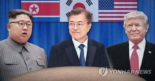 남북미 정상 [제작 최자윤] 사진합성