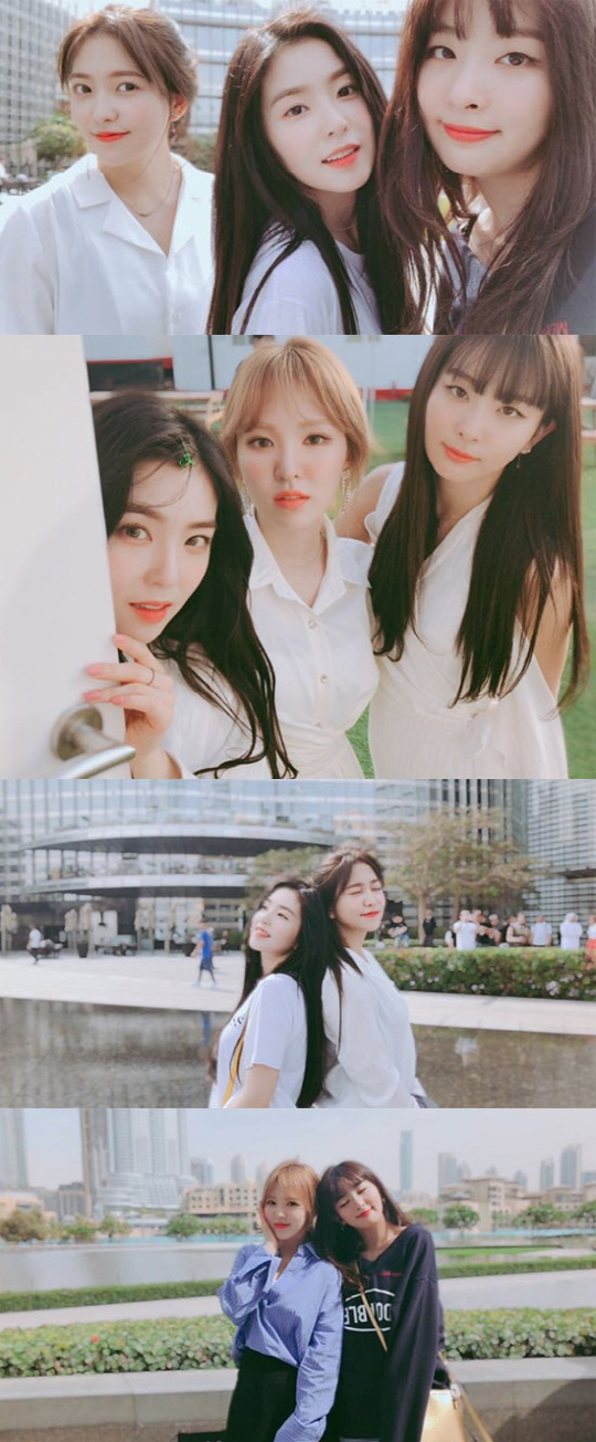 The Red Velvet members boasted the beauty in full bloom.On the 19th Red Velvet Official Instagram, several pictures of Red Velvet members shining like spring sunlight were posted.Among the published pictures, Wendy, Irene, wisdom, sharpness boasted a white-shirt and a visual like a heavenly woman.It seems that only the tightening of the members falls into the shooting schedule of the drama.