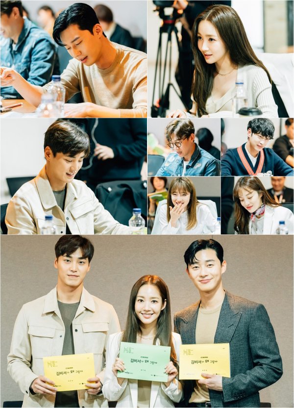 TVNs new Wednesday-Thursday evening drama The scene of Laughing Hard Carry Transcript Reading, which has been attracting many peoples attention since before the broadcast, was unveiled. TVNs new Wednesday-Thursday evening drama, Why is Secretary Kim doing it? (Director Park Joon-hwa/Director Jung Jung-jung) Eun-young/Producers Factory, Studio Dragon) is highly anticipated as a veteran romance of Lee Yeongjun, vice chairman of Narcissist who has everything from wealth, face and skill, but has been fully involved in his own troubles, and Kim Mi-so, a secretary legend who has fully assisted him. The Transcript Reading of Why?Park Joon-hwa, Park Seo-joon (Lee Yeongjun), Park Min-young (Kim Mi-so), Lee Tae-hwan (Lee Sung-yeon), Kang Ki-young (Park Yoo-sik), Hwang Chan-sung (Ko Ginnam), Pyo Ye-jin (Kim Ji-ah), Hye-ok KIM (Choi Yeo-sa), K. Former cast members including Kim Byeong-ok (played by Lee) were all dispatched to show off their fantastic breathing from their first Transcript Reading.In June, they announced a laughing disturbance that will be held in the house theater, where they will be full of personality and passion for their roles with explosive acting power and enthusiasm. In particular, Park Seo-joon, who plays Lee Yeongjun, vice chairman of Narcissist, said that he listened to the scene of Transcript Reading, showing off the dignity of Loko Namshin.He not only digested romantic lines, but also caused the heart of those who care about the breathing between the lines.Above all, when he played the narcissism, he made the scene into a laughing sea with his unique remorse. Park Min-youngs lively hot-rolled performance, which was prepared to go to the Loco goddess, attracted attention.Park Min-young, who plays Kim Mi-so, the secretary-general, expressed his admiration for showing his incredible loveliness that it was his first Rocco challenge.In addition, Park Seo-joon and Park Min-young exploded the Tubak Chemie by exchanging ambassadors as if they were ping-pong. Lee Tae-hwan, the best-selling writer of the castle, also shook his emotions with a sweet voice and shook his emotions. Park Seo-joon and Bromance Chemie, the best friends and vice chairman of the play, were foreseen.In addition, Hye-ok KIM - Kim Byeong-ok, who had to breathe with a couple, raised his thumb every time he made an ambassador, and the staff of the annex including Pyo Ye-jin and Hwang Bo-ra also showed the best breathing with acting ability like wearing customized clothes.