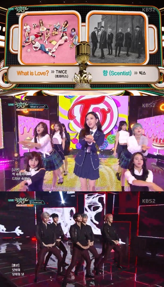 Girl group TWICE won eight gold medals. TWICE was ranked # 1 on the KBS 2TV Music Bank broadcast on the 27th with the mini 5th title song What is Love?This is the result of a incense of Vicks, who was nominated together, which has swept the top spot of Solo Day this week following last week, and has earned eight gold medals.TWICE thanked fans and their JYP Entertainment family members, and as promised earlier, they fulfilled their ball touch ceremony pledges to cheer their fans.On this day, Music Bank, Hwang Chi-yeul, Lovelyz, and Snuper had a comeback stage. Hwang Chi-yeul has a new song Star, YouLove Live!!He showed off his dignity as a Korean Wave Ballader by releasing the stage for the first time.Hwang Chi-yeuls appearance on the terrestrial three-company song program attracted attention because it was the first time in 11 years since his debut. Hwang Chi-yeuls new song, Star, You, is also a proposal song for his beloved lover now, and the hot moment of last love is also the first recall song of love.Hwang Chi-yeul, who was ranked # 1 in the song Everyday Listening last year, said, I do not expect this time.I dont think I can, he said modestly.The mini-fourth album, which Lovelyz will present in five months, consists of songs that are pure and clear to match the album name of Healing (). Title song You of the Day is a song by Sweet Tune, a popular Korean composition team that has produced numerous hits. Lovelyzs youthful and cheerful energy, which was seen in songs such as Hoo, To You, Now, We, etc. Lovelyz has unleashed its unique pure and youthful charm through the comeback stage, and has also shown flawless Love Live! and perfect performance, leading to favorable reviews from viewers with its warm appearance and unique vocals. Snuper, who has been popular with the public by introducing concept and performance, presented a new song Tulips (Tulips).
