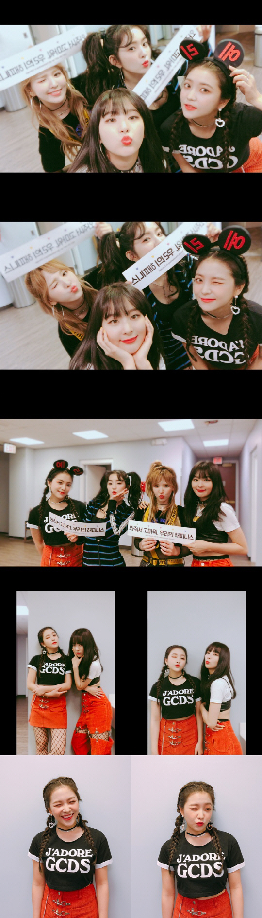 Red Velvet told the official SNS on Thursday: The hour with our Red Velvet fans was amazing; thank you for making unforgettable memories.I love you all, Zoe loves you.The two members of the photo, along with the article Yeri Seulgi in Chicago , are also adding pictures of two people. The members of Red Velvet (Yeri Irene Wendy Seulgi) are radiating their lovely youthful fruity beauty. ting