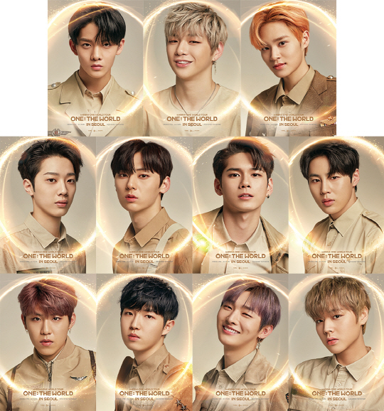 Today (8th) Wanna One released a personal Teaser image of the Seoul performance of the world tour Wanna One World Tour <ONE: THE WORLD> (Wanna One World <One: The World>;;;;;;; hereinafter, One the World>) which will be held from June 1 to 3. It contains members of the a.The members are eye-catching because they are staring at the front with a pose that shows off their charm, such as a look with a deep charisma, a fascinating and excellent look, and a round golden silhouette that means to be one with the wannabes all over the world and to unfold Wanna Ones Golden Age It is wrapped up, and at the bottom is the title of Wanna One World Tour <ONE: THE WORLD> In Seoul, which raises expectations for this world tour.One the World In Seoul is the starting point of the long-awaited first World Tour, where Wanna One, who is enjoying the most popularity in South Korea, goes to the completion of Golden Age on stage.The Seoul performance ticket, which opened a total of 60,000 seats in the third round, proved that Wanna One is the best idol group in South Korea by showing off the sold-out tickets in 10 minutes after the advance. Moreover, this Seoul performance is a special concert where Wanna Ones new special album 1=1 (UNDIVIDEDED) There is a great deal of attention.The June 1 performance is expected to become a more special experience because it will collaborate with Mnets reality program Wanna One Go:X-CON and connect some stages with broadcasting. Wanna Ones World Tour concert One the World It will be held 18 times in 13 cities including Karta, Kuala Lumpur, Hong Kong, Bangkok, Melbourne, Taipei and Manila. Wanna One meets Worlds Wannable three months ago, breaks down the wall of language, becomes one through music, fills all the moments with unforgettable memories, lead the way.CJ E & Ms delicate production and production know-how will be added to this, and it will be remembered as a special gift to fans of all parts of World as well as Wanna One members.