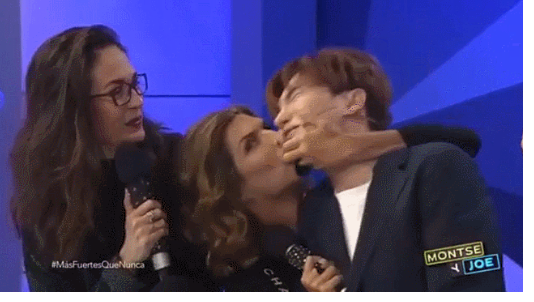 Fans are Furious as Super Junior is reported to have been blitzed on the Mexican broadcast.Super Junior members Leeteuk and Choi Siwon were forced to kiss Montse & Joe MC, which is called Mexico national talk show.A female MC on the air suddenly grabbed Leeteuks face and forced him to kiss the ball; also during couple dance times, he suddenly had an unexpected act of kissing Choi Siwon.Fans who have seen the pictures and videos express Furious.Meanwhile, Super Junior, which finished Super Junior World Tour - Super Show 7 in four Latin American countries including Argentina, Peru, Chile and Mexico, will meet local fans at the Cotai Arena in the Macau Venetian Hotel at 7 p.m. on May 12 (local time).