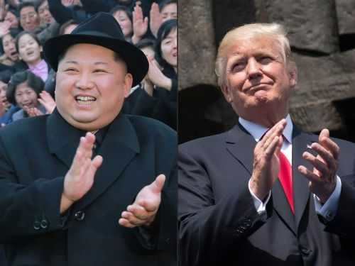 도널드 트럼프 미국 대통령(오른쪽)과 김정은 북한 국무위원장. AFP연합뉴스