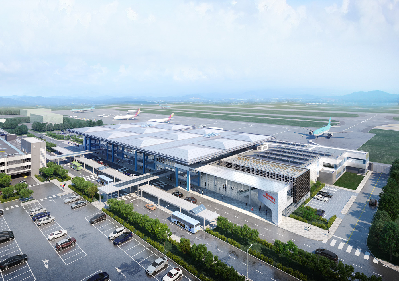 청주국제공항 국내선터미널 증축.. 청주국제공항 국내선터미널 증축..