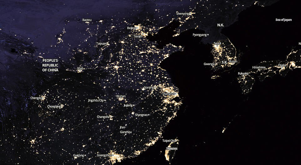 [와우! 과학] 야간 위성사진으로 본 경제..북·중·러는 GDP 조작