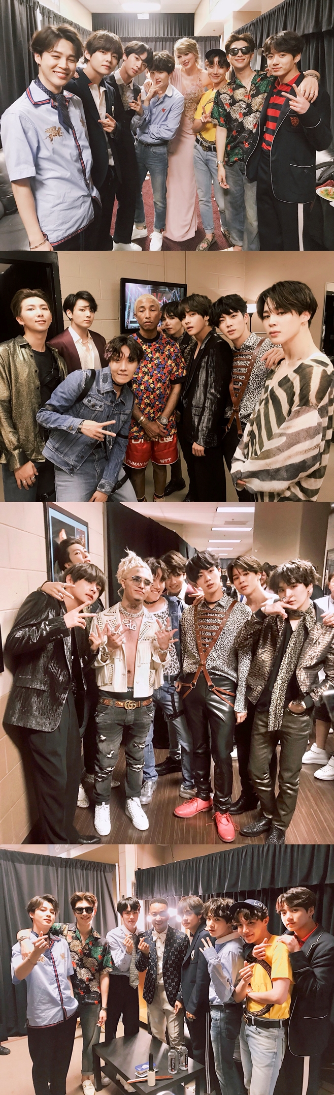 <p>Group Dark & ​​amp; Wild showed off his network with worldwide stars who attended the Billboards Music Awards.</p><p>On the morning of 21 (Korean time), 2018 Billboards Music Awards was held at MGM Grand Garden Arena in Las Vegas, USA.</p><p>On this day Dark & ​​amp; Wild showed off his bottom power by winning the top social artist part for the second year in a row at the 2018 Billboards Music Awards. In addition, he decorated the comeback stage of the new song Fake Love released on the 18th on the Billboards stage, attracting worldwide attention.</p><p>Dark & ​​amp; Wild released a certification shot with the singers who attended the 2018 Billboards Music Award using their Twitter after the stage of Fay Club was over. Attracting attention attracting attention to worldwide singers such as Taylor Swift, John Legend, Farrell Williams, Lille Farm and others.</p><p>Meanwhile, at the 2018 Billboards Music Awards, Ariana Grande (Ariana Grande), Dua Lipa, California Clarkson, Shawn Mendes, John Legend, Janet Jackson, Kamirakabe fee and others are gorgeous I decorated the stage.</p>