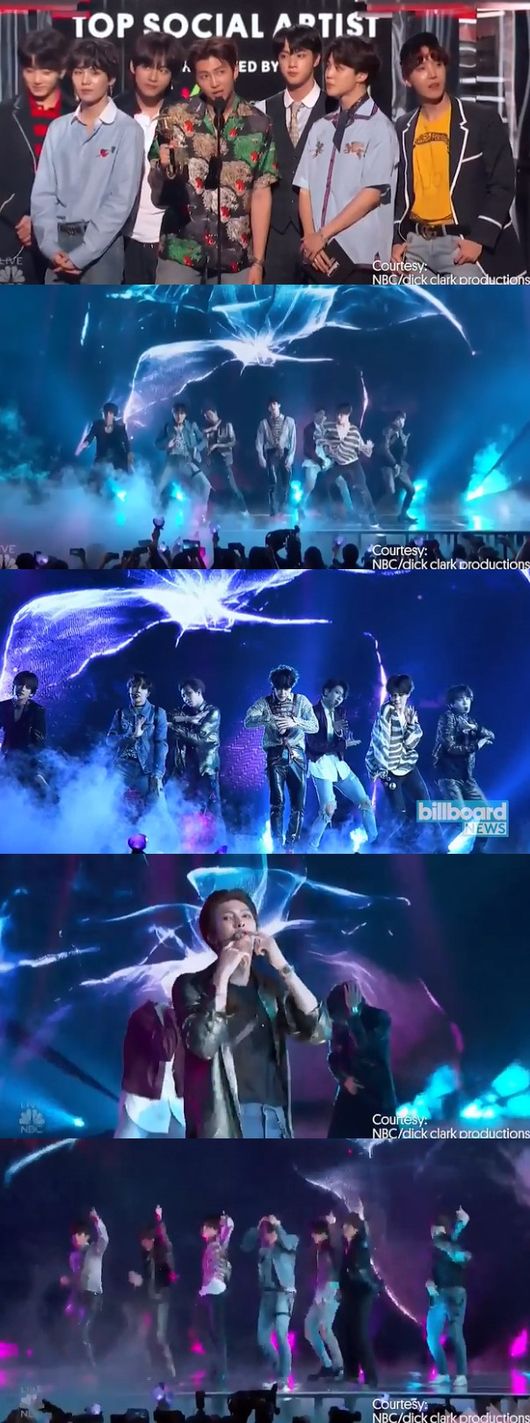 Billboards endless tribute...BTS FAKE LOVE Best Performance. The Billboards once again praised BTS for its FAKE LOVE comeback at the 2018 Billboards Music Awards.Billboards on Tuesday reviewed 10 Performances, saying, There were many great performances at this awards ceremony, including a generation-less duet, solo stars trying to rise, and icons that proved the value of existence.Among them, BTSs FAKE LOVE stage was selected. Billboards said, It is BTS that has been introduced as the worlds largest boy group.The audience gave a tremendous shout to their appearance. BTS first released FAKE LOVE new song Performance at this awards ceremony. It was a fantastic stage.The influence of BTS continues to grow following last year, he added.BTS received the US at the 2018 Billboards Music Awards in Las Vegas on the 20th, when it was the first public release of FAKE LOVE and the top social artist category.After the award, BTS said: Its a real honour to be a Prime Minister for the second year in a row.This award is from ARMY around the world, he said. It was meaningful to be able to show our comeback stage to fans and many people around the world at the Billboards Music Awards.Many people in the audience were able to sing along and cheer and finish the performance well with their best efforts.I am grateful to many people who have given me a special experience. Billboards