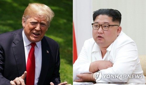 도널드 트럼프 미국 대통령(왼쪽)과 김정은 북한 국무위원장 [AFP=연합뉴스]