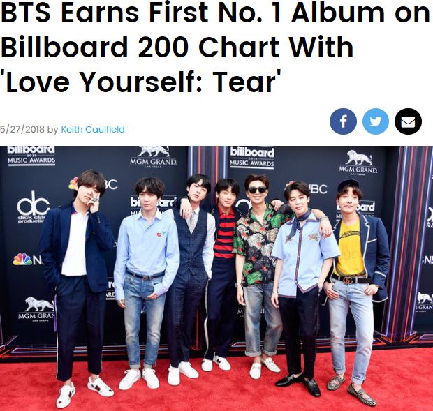 On the 28th of Korea time, Billboardss of the United States introduced the chart to be updated on the 30th with the article entitled BTS achieved the first album on the first Billboardss 200 chart through its homepage.BTS, who made a comeback on the 18th, came in first place with his regular 3rd album Love Your Self - Tier.According to the report, BTS broke the record of the highest number of 7 with its previous Love Yourself-Win - Huh. It was the first Korean singer to post more than 135,000 album palm sales.The number of BTSs that reached the top of the Billboardss 200 based on their remarkable record proved to be the worlds best boy band.It is only 12 years since foreign language albums topped the chart.