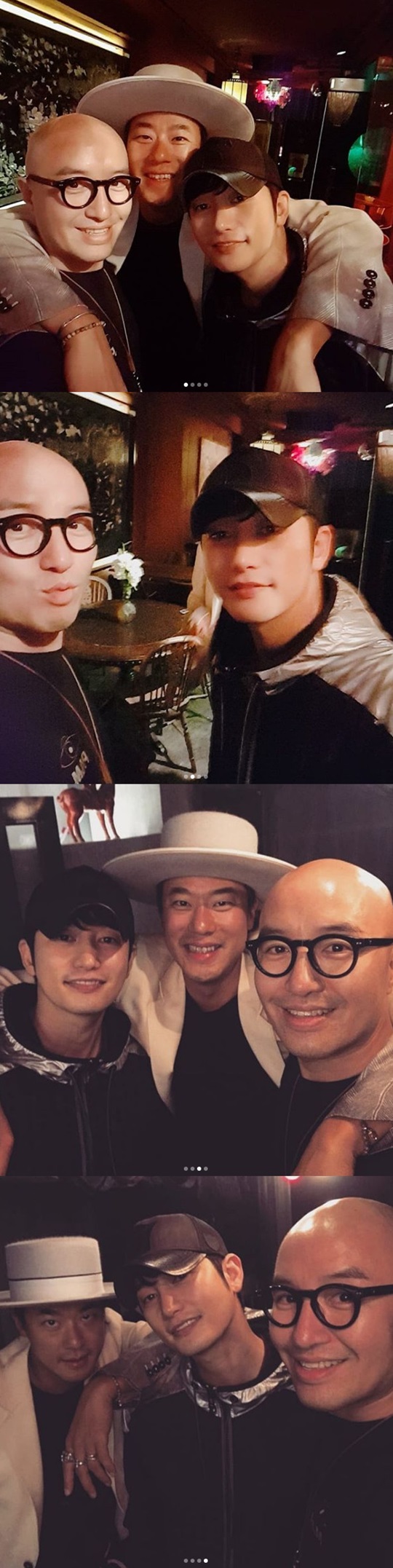 Broadcaster Hong Seok-cheon has announced the latest situation of actor Park Si-hoo.Hong Seok-cheon released a certification shot with Park Si-hoo, writer Kim and Jun-Hyung who visited his store on personal SNS on the 28th.In the open photo, Park Si-hoo is wearing a black cap cap and comfortable clothes, while Kim and Jun-Hyung are dressed in white brim hats and white suits.Hong Seok-cheon is all smiles as if their visit is welcome.In addition, Hong Seok-cheon said, Park Si-hoo preparing a new drama; his younger brother Kim, Jun-Hyung, giving a new pleasure.Three men talk a long time? Just a pleasant one. Dont eat the heat after the shooting this summer.The two brothers who have known since their early 20s are now worried about each other. Meanwhile, Park Si-hoo is considering appearing in KBS2s new drama Lovely Horrible (playplayplayed by Park Min-joo and directed by Kang Min-kyung).