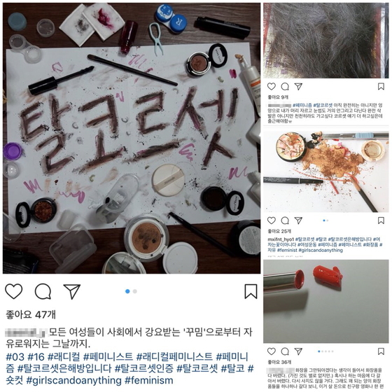 ìµê·¼ ì¬ì±ë¤ì´ í¸ìí°ë ì¸ì¤íê·¸ë¨ ë± ìì ì SNSì ì¬ë¦¬ê³  ìë íì½ë¥´ì ì¸ì¦ê¸ë¤. [ì¸í°ë· ìº¡ì²]