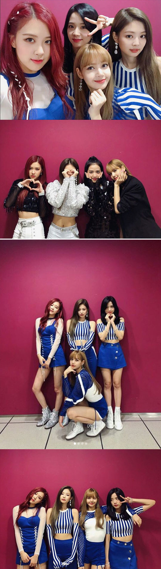 Girl group BLACKPINK revealed the joy and fan love of comeback.BLACKPINK (JiSoo Jenny Kim Rose Lisa) posted several photos on the official SNS on the 17th with the article Blink Ball is hot and hot and it is like fire.In the photo, BLACKPINK members are posing in a cute hand heart and V pose in stage costumes.BLACKPINK showed off its comeback in the past, including the domestic and overseas media forest shortly after the comeback with Tududududu and Forever Young on the 15th, while the official MV of Tudududududu exceeded 20 million views in just 13 hours and set the shortest record in the girl group.BLACKPINK will appear on SBS Inkigayo today (17th) and on JTBC Idol room on 23rd.