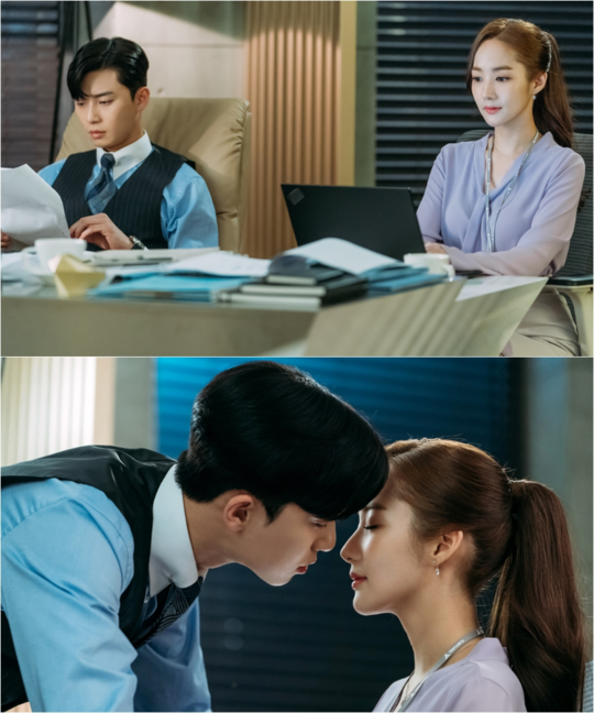 <p>tvN Mizuki drama Why is it so? (hereinafter gimbiso) Park Seo-joon - Park Min-young confirms each others heart. At the office, the figure of 1 second before the first kiss finally trembling was caught.</p><p>Gimbiso is Narcissist ★ deputy Lee Yeongjun (Park Seo-joon minutes) who solidly united with self-euphoria that prepared everything until it was rich in financial strength, face, wit, and secretary system legend he had fully assisted Leaving the Gimmiso (Park Min-young minutes) Mildan Romance.</p><p>Starting from the first week of broadcasting, the program with high interest in the CPI index gained 1st place and proved to be topical. In addition to all channels including four consecutive episodes of terrestrial wave, 2049 audience ratings are ranked first in the same time zone (Nielsen Korea, paid platform household viewer ratings standard) and the second consecutive weekly topicality index 1st (GoodData Corporation drama Topicality index standard), and it has caused a strong gust of wind.</p><p>In the past 4 episode endings, I love you even if I continue to love you, Lee Yeongjun confessing my heart, and Gimmiso surprised by this, led the audiences crush Among them, the appearance of Lee Yeongjun and gimmiso wrapped in a strange atmosphere during night shift is caught, and it is predicting successive shimukun.</p><p>The appearance of the two people who line up at night in the office draw an eye out. Just like concentrating on the work put in front of you, Lee Yeongjun and Gim Miso. However, the two steels that were placed in a strange atmosphere that was subsequently released publicize the viewer s Heart.</p><p>Two people who are bringing their faces closer so that they are kiss 1 second ago were released. Lee Yeongjun s appearance straight to Gimmiso tries to run Heart without taking a break. Also gently close the eyes, the ball gets rosy Gimmisso also stimulates the crush. Lee Yeongjun and gimmiso s sideways appearing as if the lips were touching as if the lips were touching tonight, issued a warning report of core Kunsa tonight, forecasting the viewer s Heart bombing.</p><p>Gimbiso says The appearance of Park Seo-joon and Park Min-young that feels awkward at positively approaching the Park Min-young in five episodes of today. In particular, what is your heart? It includes changes in Park Seo-joon and Park Min-young who are aware of what it is like to induce sympathy and crush, so Id like to have many expectations for todays broadcasting.</p><p>Meanwhile, Why is Gimbiso doing?, Based on the popular web novel of the same name that recorded 50,000 views of the hit, breaking through the weapton and cumulative hit 2 Okubu based on that novel and subscriber 5 million people, It is drawing out. Five episodes are being broadcast at 9:30 pm on the 20th</p>