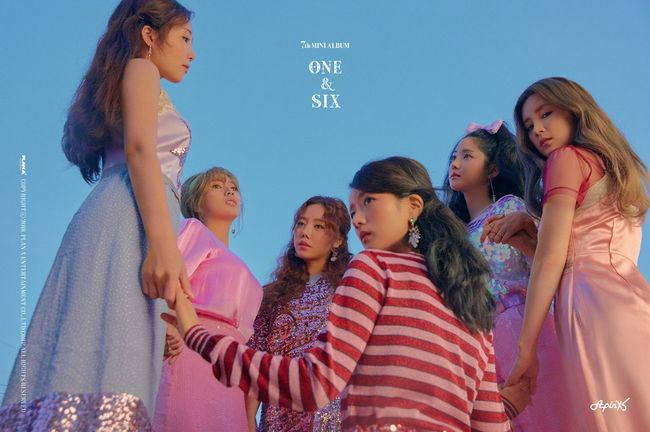 Group Apink, who is making a comeback in a year, first released the complete image of the mini-7 album ONE & SIX released on the 2nd.Plan A Entertainment, an agency of Apink, posted a group concept photo of its mini 7th album ONE & SIX at the Apink fan cafe, official SNS and Melon Partner Center at 0:00 on the 20th.In the public image, Apink in a different atmosphere appeared and caught the eye.The dreamy expression and gaze processing of the members of the soft pastel color of the Teaser created a mysterious atmosphere.Apink showed off her signature adorability with a romantic mood, and the colorful decorative accessories added mature charm.In addition, it seems that the members hands are felt by their solid solidarity.Earlier, Apink, a synonym for innocence, made headlines by foreshadowing a change in the concept in this mini 7th album ONE & SIX.Apink expressed his aspiration to show various looks and charms of each of the six members on his new album ONE & SIX, and expressed the meaning of ONE + SIX, which is accompanied by one Fan (ONE) and six Apink (SIX).The title song No 1 is known to be a song about the feelings of a woman who has left her mind.If you convey happiness and warmth with songs such as Chu, it is the back door that you have revealed a more mature aspect by singing the pain of a woman who has finished love in this title song No 1.In particular, the composition team Black Eyed Pil Seung and the whole group participated in the title song work, which created a lot of girl group mega hits such as Mitsuei Youre Not Other Men, TWICE CHEER UP and Sistar I Like That.No 1 is the second work with Black Eyed Pil Seung and Apink after the song I Can Tear, which swept the top of the major music charts at the time of its release, raising expectations about what synergy the two teams will have.Apink has been releasing a track list of new albums on the 19th, and has been hotly promoting the atmosphere before the comeback by foreshadowing various attractions such as concept photo, unit and personal image, music video Teaser.Apinks agency said, We have tried to change the existing Apinks innocent and lovely atmosphere by adding maturity.We will be able to find the charm of Apink, he said. I would like to ask for your expectation because it is an album that Apink members have been working hard for a long time.On the other hand, Apink will release its mini-7th album ONE & SIX on the 2nd and will perform its activities with the title song No 1.Plan A.