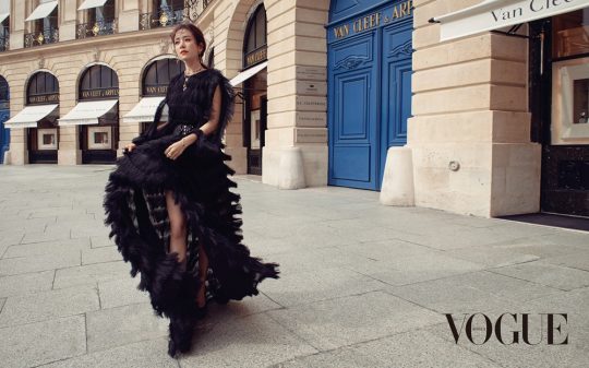 Actor Han Ji-min showed off the aspect of Phwabo artisan in Paris.On the 22nd, Vogue Korea released a picture of Han Ji-min.He wore pink satin (a glossy, smooth silk fabric) costumes and colored jewelery to reveal a feminine sensibility between a girl and a woman.In addition, Han Ji-min, wearing a striped dress reminiscent of the mermaids body, showed off the beauty of the extreme in harmony with the eiffel tower of Paris.In addition, it sublimated the elegant charm with the extraordinary costume that reminds me of Black Swan.Han Ji-min spoke about the TVN drama Knowing Wife, which is scheduled to air in August through an interview.We have to start with Woojins high school girls in the play, and we have to digest them to the present when we became 20s and wife, so the role has become more attractive, he said.In the drama, I will show a variety of scenes including a realistic life performance that goes back and forth between the past and the present.