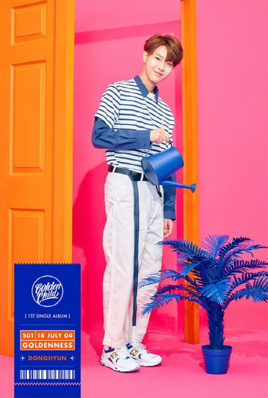 Group Golden Child members Donghyun and Jang Jun scrambled as the third runners-up in the personal comeback Teaser.On the 22nd, at 0 oclock, Woollim Entertainment released its personal image Teaser of Golden Child member Kim Donghyun and Lee Jang Jun, who will come back with their single album GoldNice scheduled to be released on July 4th through official SNS.Like the four members of the former Teaser, Donghyun and Jang Juns Boy-full charm and warm visuals captivate the fans attention.The image of Donghyun, who smiles at the camera with small items and Jang Jun, who shows a warm visual with a chic look, has focused attention on the viewers and has raised more expectations for the Teaser contents of the members who have not yet been released.Golden Child released their first mini-album, Gol-Cha!, last AugustThe title song Damdadi debuted in the music industry, a unique concept with warm visuals and storytelling, and received a hot love with stable live and sword dance.They were active as the second mini album Miracle (), and especially the overseas promotions that were held for the first time in Japan successfully completed and showed the possibility of growth as a global idol.Meanwhile, Golden Child will release its first single album GoldNice at 6 pm on July 4 and will be active.