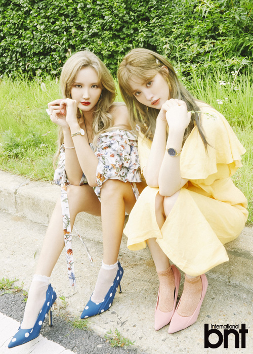 LE and Zheng He of the group EXID announced the current situation with a fashionable fashion picture.LE and Zheng He, who recently filmed bnt and pictorials, reported on the current situation in the interview.LE said, I recently made my debut in Japan. I was recording songs in Japanese. Zheng He said, I took a weekly shot because I was fixed to a beauty program. I like to be at home, so I am calledIt is not easy to meet members other than the time of the activity. EXID LE and Zheng He, who are eye-catching with solid body, said, I do not get fat compared to eating all the members.LE added, Everyone is tall, so I do not have a lot of tee on the air even if I get fat. Zheng He added, When I act as a concept with a little exposure, I have greed and try.I once said that I would not like to go on a diet at the company. I think he is paying attention, not a skinny body, said LE, referring to the praise of the body. It is natural that you should always change it because it is a job that is revealed to others.LE laughed around him, saying, I am a little hungry and I eat three meals, but I eat regularly and cry and exercise.When asked about the summer vacation plan following the secret of management, Zheng He said, I do not have any plans, he said, I feel like going abroad because I am working on my overseas schedule.On the contrary, LE, who had recently visited Thailand with Hyerin, mentioned Bali and Cuba in a country that he wanted to go to, saying, It is a caution to leave anywhere when time is low.On the good side of the group, LE said, I met precious people like family and friends. He expressed his unusual affection for the members.When asked about the difficulty of being a girl group, Zheng He added, I think that the bright and pure appearance I showed in my teens at the beginning of my debut is getting smaller and smaller. I think I should always show that to my fans, but when I show that Im different, Im worried that my fans will hate it and leave.When asked about their roles in the group, LE said, We catch the loopholes of the members and sublimate them into gags. We have the ability to find funny situations that others do not see.Zheng He said, I always envy my sister, who is confident, and it is very difficult for me.When asked about the enviousness of other members, LE mentioned Solji and said, I take care of the people around me. It is good to see that I catch the other persons condition well and take care of it.Zheng He praised Solji, saying, I envy her honesty, and I do not fear to express my opinion and express it well.kim myeong-mi