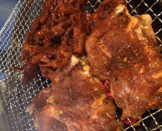 숯불과 닭갈비 이미지