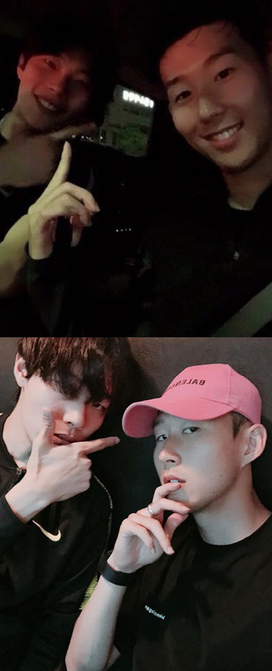 Its our best friend. .. Ryu Jun-yeol X Son Heung-min, <p>5th Ryu Jun-yeol and Son Heung-min posted pictures with the sentence Yes it is using their respective instruments.</p><p>Two figures of close friends were put in the released pictures. Friendly Certification of two well-attractive and attractive guys gets a lot of looks.</p><p>Son Heung - min who first came to Korea after finishing the Russian World Cup in 2018 has sometimes gotten a hot topic that it was Ryu Jun - yeol who was the first person I met. The medium that caught the figure that two people eat rice at the Nonhyun-dong Korean restaurant.</p><p>Meanwhile, Ryu Jun-yeol of Soccer Oota who became a rumor in the entertainment industry is always a fan of Son Heung-min who is keen on enthusiasm and the two who opened their hearts to aggressive Pensim became close friends. Ryu Jun-yeol went to find Son Heung-mins game directly, showed warm support to support each others activities through SNS.</p>
