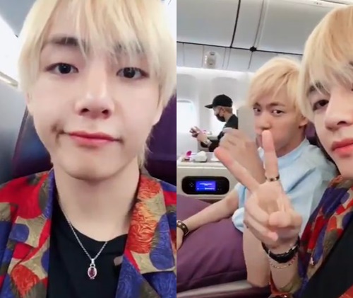Group BTS member V has emanated a refreshing charm.V posted a short video on the official BTS Twitter on the afternoon of the 6th with emoticons.In the public video, he was ripped up with colorful blonde hair in a neat visual and exploded the atmosphere.He also showed a lovely figure with a cute V-shaped figure with Jean sitting next to him.Meanwhile, BTS (RM, Sugar, Jean, Jay Hop, Jimin, V, Jungkook) left for Taiwan this afternoon to attend the SBS Super Concert IN TAIPEI event.