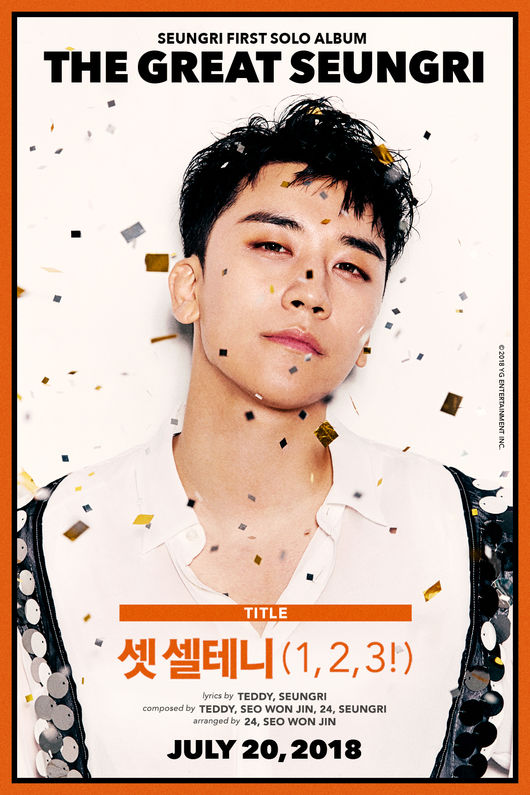 Victory was the second poster for the title song Set Selteni (1, 2, 3!) which inspired expectations for a comeback.YG Entertainment released the second poster of the title song of the first solo music album THE GREAT SEUNGRI through the official blog at 3:30 pm on the 11th.The victory in the poster shows off the perfect youth among the scattered pollen: the luxurious yet sophisticated styling of the victory stimulates curiosity about the new album concept.The title song of this victory, Set Selteni (1, 2, 3!) is a sensual lyrics filled with sensual metaphors and metaphors that fit properly with the character victory, and you can get a glimpse of the musical world view of victory that has grown one more layer.Set Selteny (1, 2, 3!) was written and composed by Teddy Park, who has established himself as a YG hit maker.Victory participated in writing and composing, revealing a hot passion to his first solo music album; 24, Seo Won-jin was named for composition and arrangement.There is a growing interest in what kind of ripple power the music industry will bring about for the first time that Victory and Teddy Park have played musical breathing.Seungris first solo album THE GREAT SEUNGRI, released on the 20th, was composed of nine songs in total.Victory completed his preparations to show his wide musical spectrum by participating in the composition and composition of the Shinbo 8-track song.Victory, which predicted a comeback of all time, opened its first solo concert SEUNGRI 2018 1st SOLO TOUR THE GREAT SEUNGRI in SEOUL x BC CARD at Jangchung Gymnasium in Seoul from August 4th to 5th at 6 pmYG Entertainment