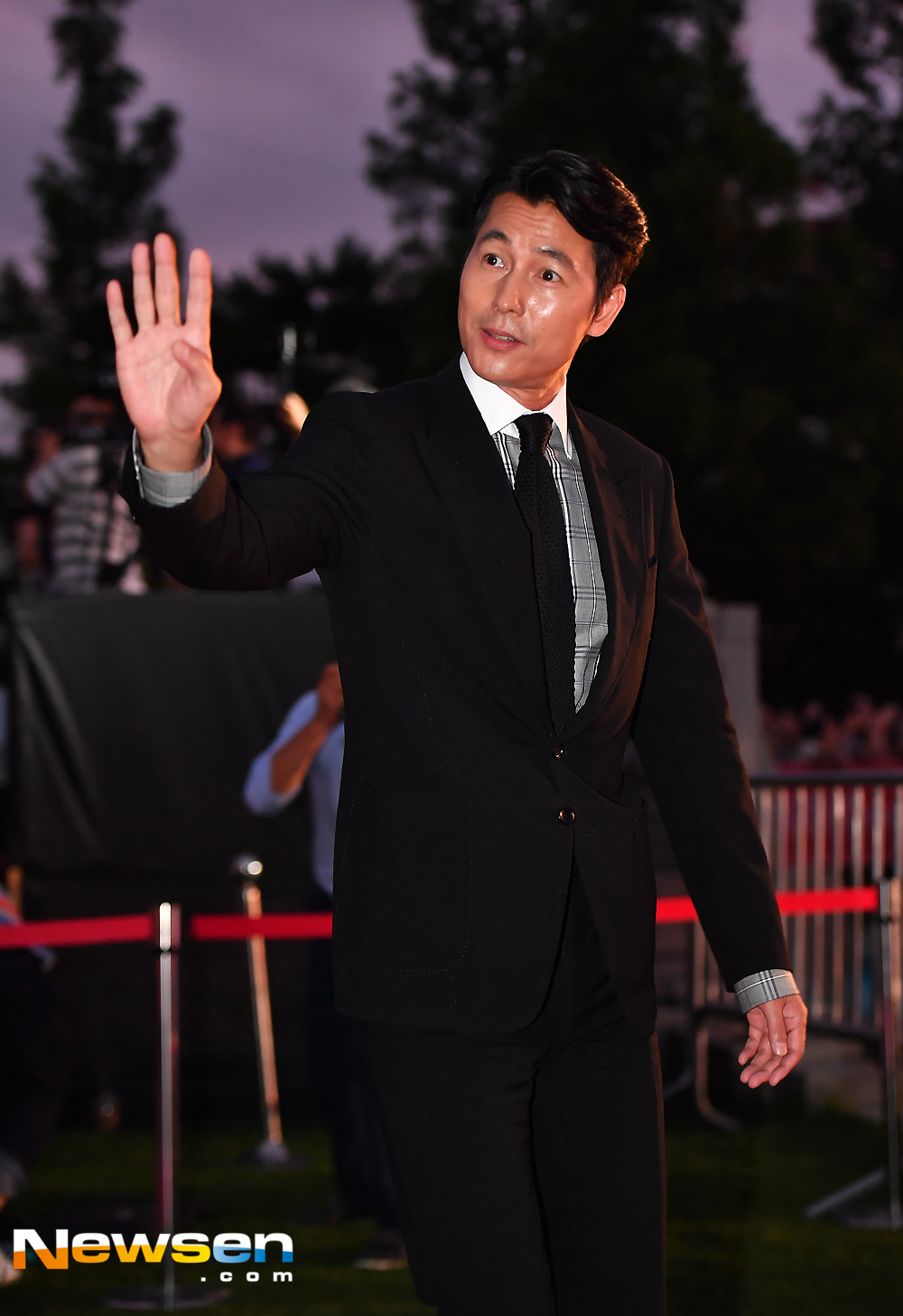 The 22nd Bucheon International Fantastic Film Festival Opening Ceremony Red Carpet Event was held at the Bucheon City Hall Lawn Square in Gyeonggi Province on July 12Jung Woo-sung attended the ceremony.expressiveness