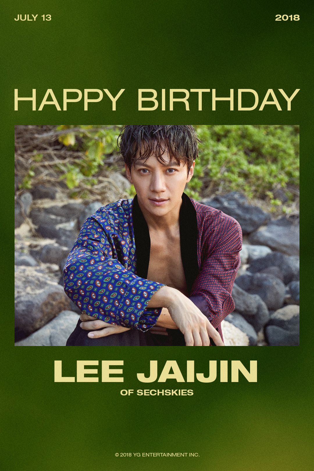 YG Entertainment released a specially created image poster with a summer atmosphere to commemorate Lee Jai-jins birthday through the official blog on the 13th.The poster featured the phrase HAPPY BIRTHDAY Lee Jai-jin and Lee Jai-jin, who is showing off his extraordinary Charisma with intense eyes.As if swimming in a valley and just coming out, the wet hair and the retro pattern of beach gowns are making the hearts of viewers thrill.Lee Jai-jin has successfully continued his activities as a painter by holding his first personal exhibition, Hanjo Individual Exhibition.In this exhibition, you can meet works on the theme of your sister and series of relationships that pay attention to screen composition.The Hanjo solo exhibition will be held at the 1st and 4th exhibition halls of Gallery Izu in Jongno-gu, Seoul until the 17th.Techs Kies, which Lee Jai-jin belongs to, showed a special power of first-generation idols, winning the first prize in the September category of this years sound source award for Special Year at the 2018 Gaon Chart K-POP Awards held in February.