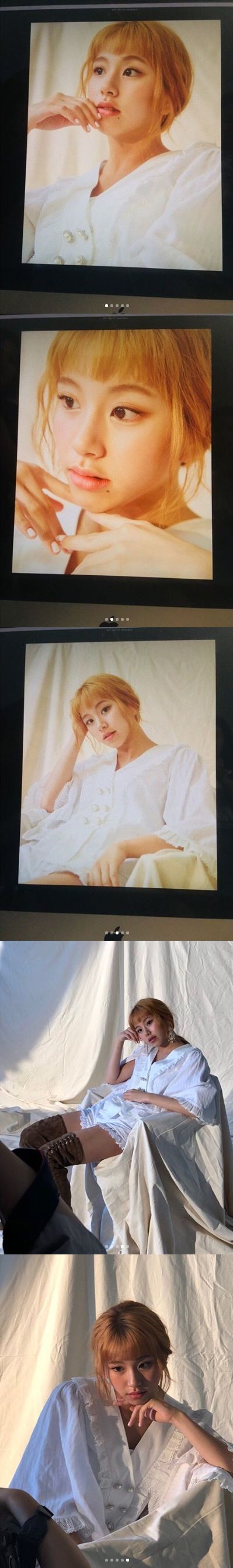 Girl group TWICE member Chae Young released a clean and sexy picture.Chae Young posted several photos on the official Instagram of TWICE on the afternoon of the 18th, saying, Expect the Korean Independent Animation Film Festival.In the photo, Chae Young is staring at the camera in a white costume. Chae Youngs fascinating eyes and cute bangs stand out.The netizens who responded to this responded such as Ill expect, Its so beautiful, Its like a cartoon character and Its cute.On the other hand, TWICE is actively working on its comeback with its new song Dance the Night Away on the 9th.