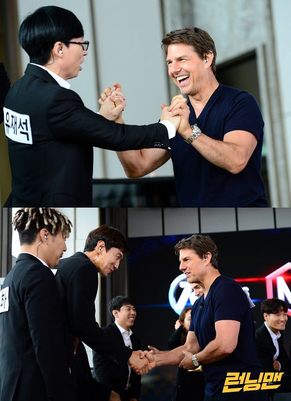 The meeting between the national MC Yo Jae-Suk and Hollywood actor Tom Cruise was concluded.Tom Cruise, Henry Carville and Simon Pegg of the film Mission Impossible: Fallout appeared in the recent SBS Running Man filming.In particular, the meeting of Tom Cruise, who is known as Yurs Willis and Yims Bond in Running Man and has played a big role in the spy mission, and the Mission Impossible series, will be a big topic.The two men were also very friendly at the actual shooting scene, and the special chemistry of Yo Jae-Suk and Tom Cruise can be confirmed on the air.The meeting between Running Man members and Mission Impossible Tom Cruise, Henry Carville and Simon Pegg will be broadcast at 4:50 p.m. on the 22nd.Photo: SBS